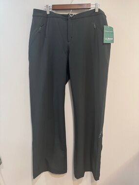 L.L.Bean Black Straight-Leg Outdoor Pants
